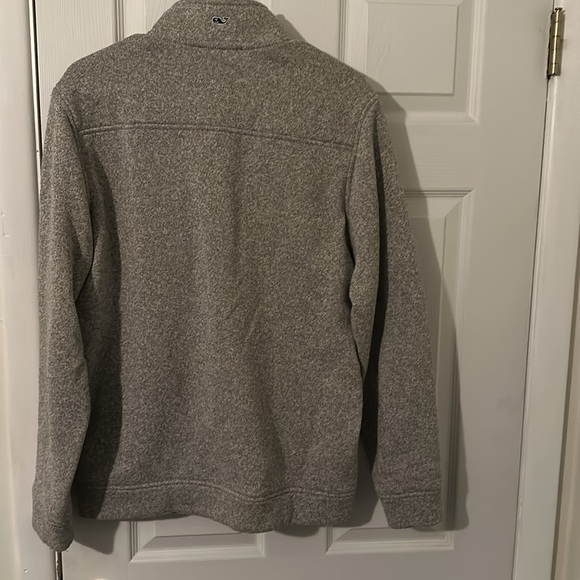 Medium grey fleece Vineyard Vines quarter zip - Picture 2 of 2